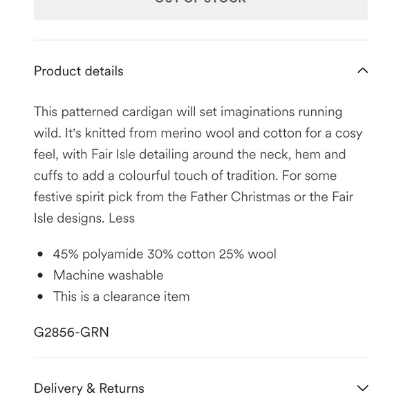 Boden (Mini) Cardigan Size 6-7 year old - Picture 5 of 7